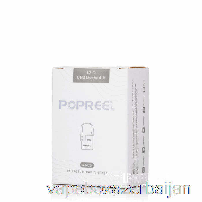 Vape Box Azerbaijan Uwell Popreel P1 Replacement Pods 1.2ohm Popreel P1 Pods